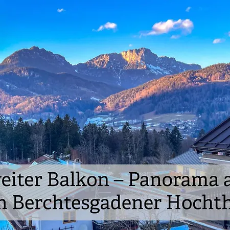 Design Bergzeit Obersalzberg Mit Watzmann-panorama & 2 Balkonen 公寓